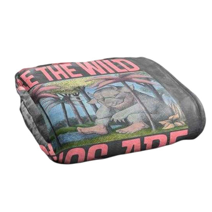 Multicoloured - Back - Where The Wild Things Are Silky Throw