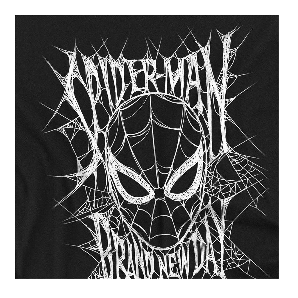 Black - Side - Spider-Man: Brand New Day Unisex Adult Mask Ringspun Cotton Long-Sleeved T-Shirt