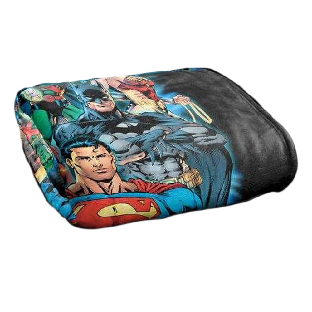 Multicoloured - Back - Justice League Graphic Print Blanket