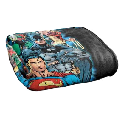 Multicoloured - Back - Justice League Graphic Print Blanket