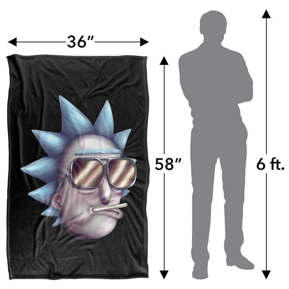 Multicoloured - Lifestyle - Rick And Morty Rick Sanchez Silky Blanket