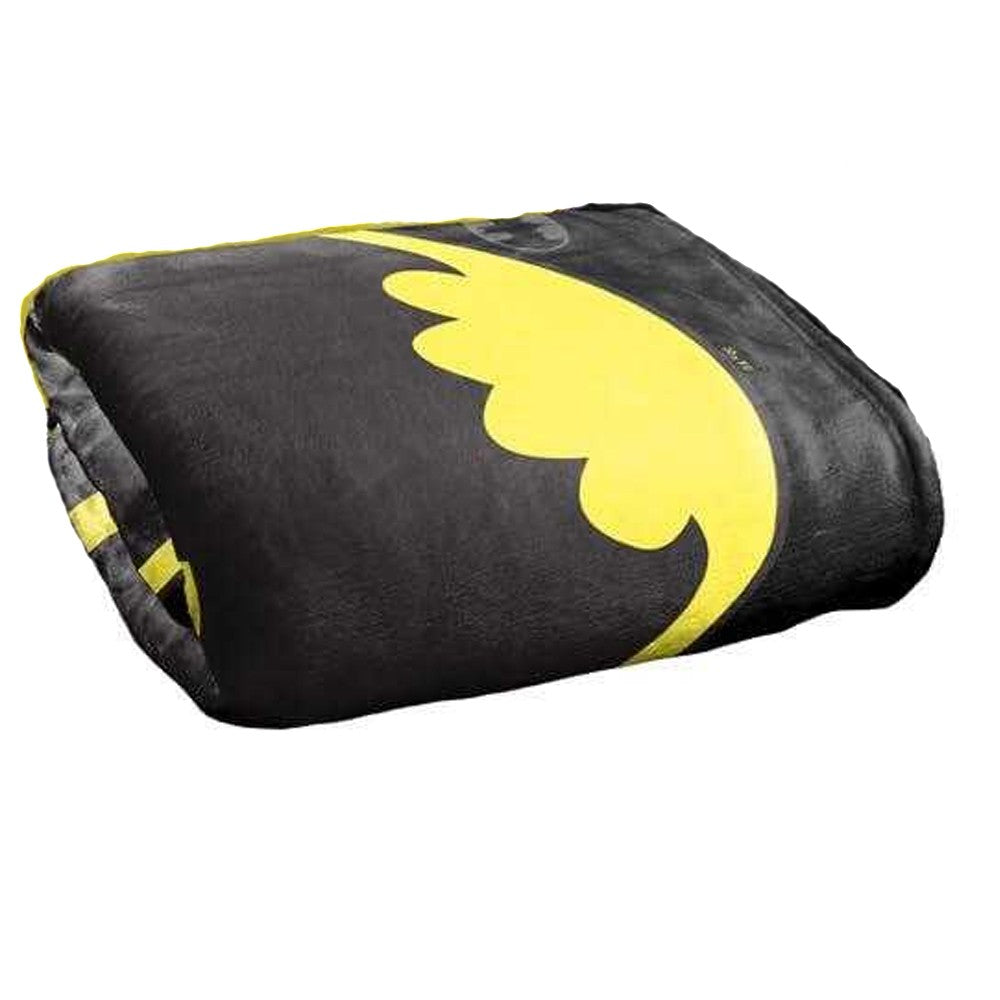 Multicoloured - Back - Batman Bat Logo Soft Touch Blanket