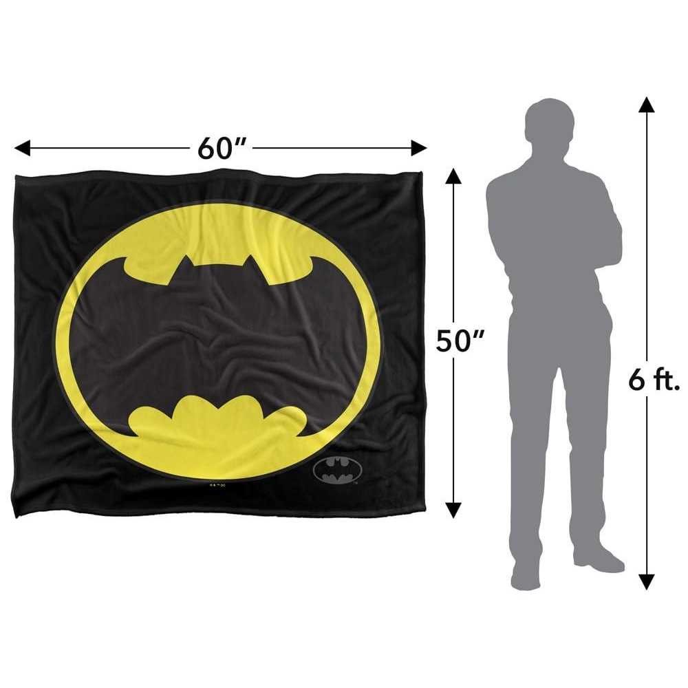Multicoloured - Lifestyle - Batman Bat Logo Soft Touch Blanket