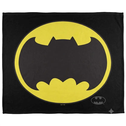 Multicoloured - Front - Batman Bat Logo Soft Touch Blanket