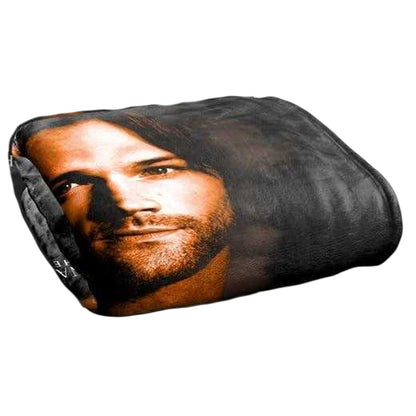 Multicoloured - Back - Supernatural Fleece Sam Winchester Throw
