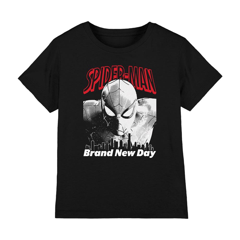 Black - Front - Spider-Man: Brand New Day Childrens-Kids Marvel T-Shirt