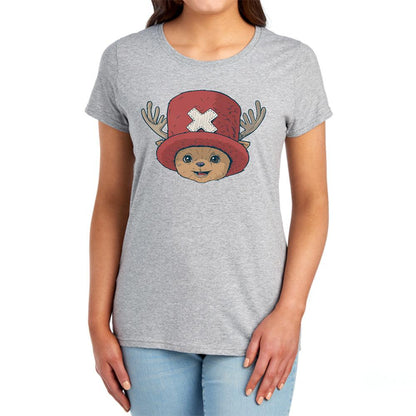 Athletic Heather - Lifestyle - One Piece Womens-Ladies Tony Tony Chopper Fitted T-Shirt