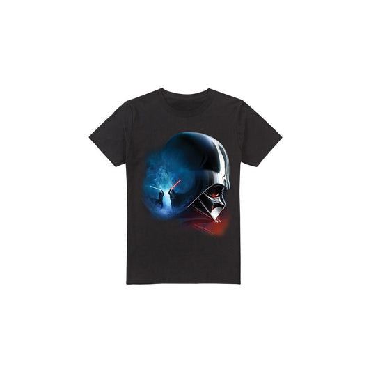Black - Front - Star Wars Mens Obi Wan Kenobi Vader Poster T-Shirt