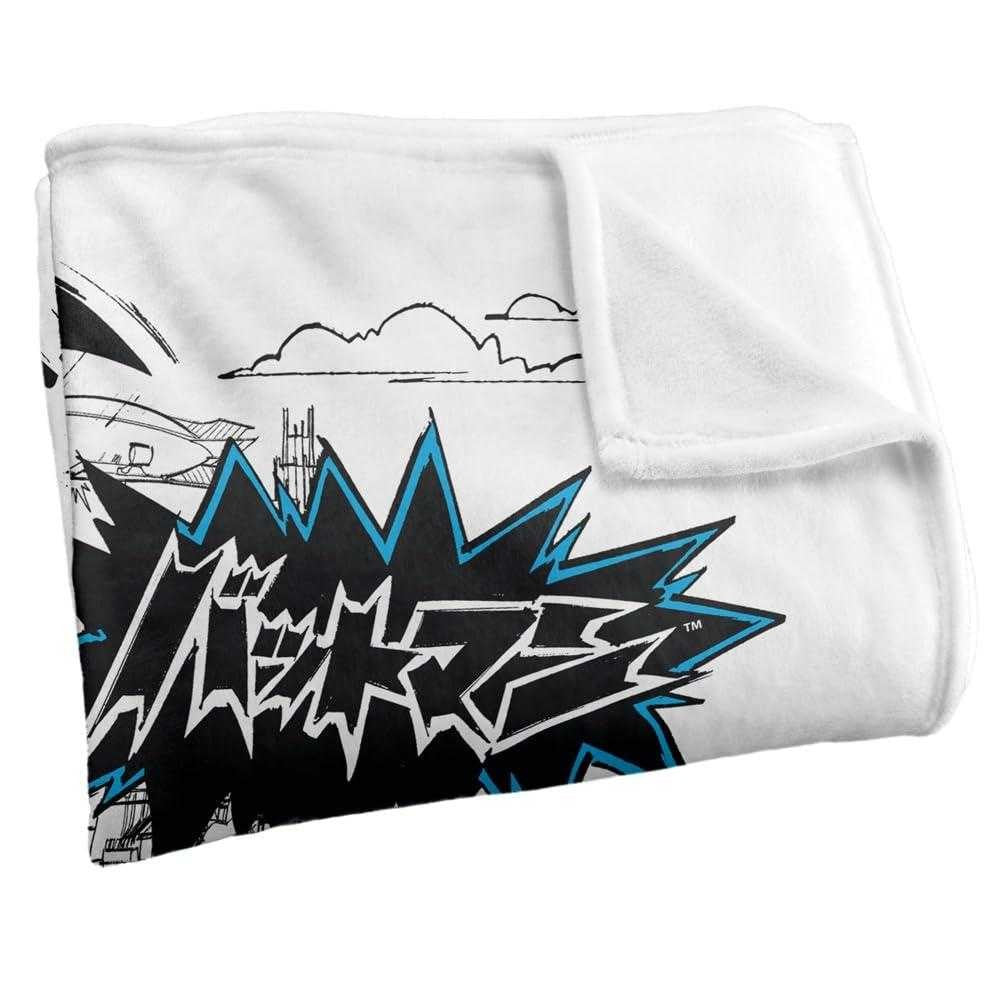 Multicoloured - Side - Batman Kanji Running Soft Touch Blanket