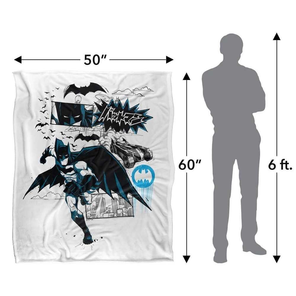 Multicoloured - Lifestyle - Batman Kanji Running Soft Touch Blanket
