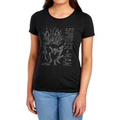 Black - Lifestyle - Spider-Man: Brand New Day Womens-Ladies Web Hero Fitted T-Shirt