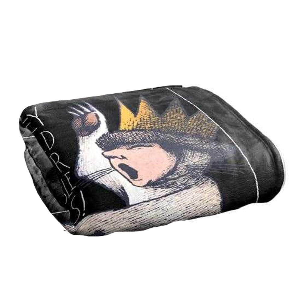 Multicoloured - Side - Where The Wild Things Are Childrens-Kids And They Roared Blanket