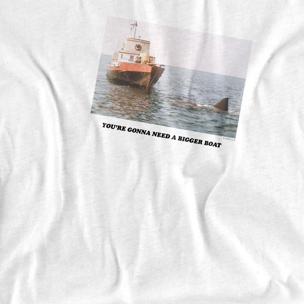 White - Side - Jaws Unisex Adult You´re Gonna Need A Bigger Boat T-Shirt