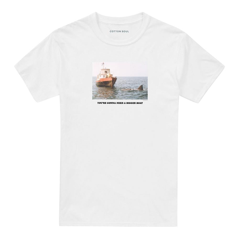 White - Front - Jaws Unisex Adult You´re Gonna Need A Bigger Boat T-Shirt