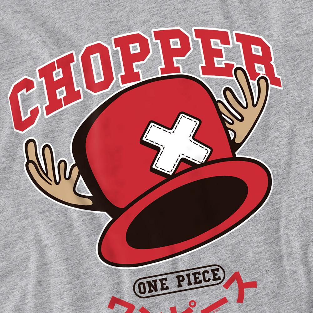 Athletic Heather - Side - One Piece Womens-Ladies Tony Tony Chopper Collegic Fitted T-Shirt