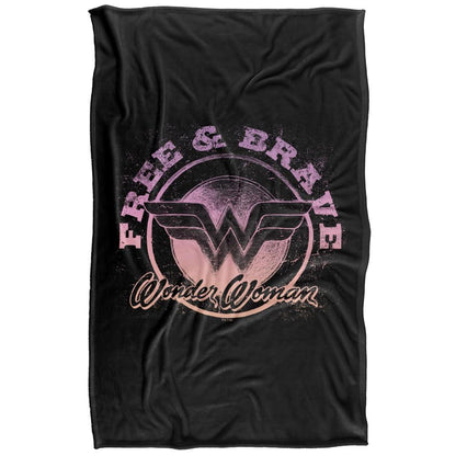 Multicoloured - Front - Wonder Woman Free And Brave Blanket