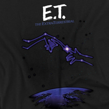 Black - Side - E.T Unisex Adult Constellation Ringspun Cotton T-Shirt