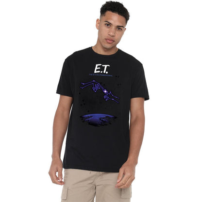 Black - Lifestyle - E.T Unisex Adult Constellation Ringspun Cotton T-Shirt