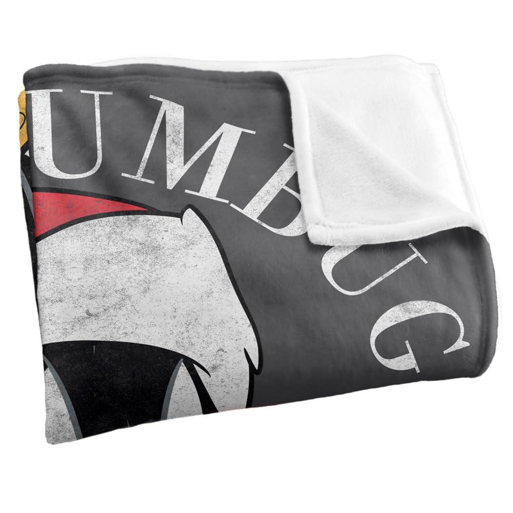 Multicoloured - Back - Looney Tunes Daffy Duck Bah Humbug Throw