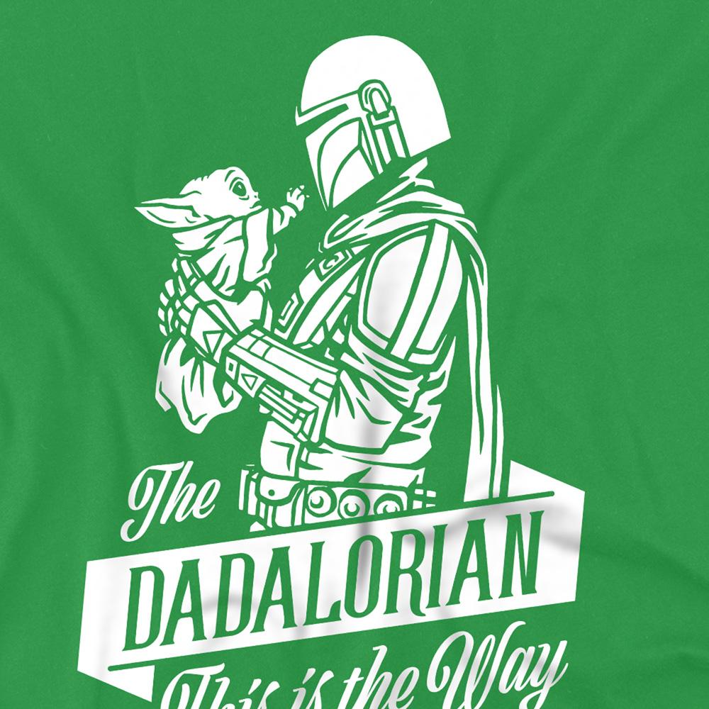 Kelly Green - Side - Star Wars: The Mandalorian Mens The Dadalorian Fathers Day T-Shirt