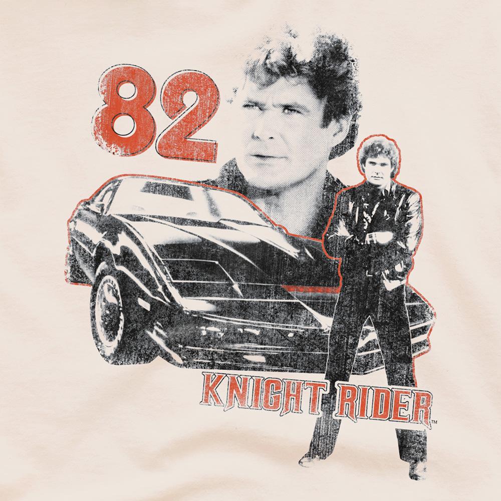 Natural - Side - Knight Rider Unisex Adult ´82 Ringspun Cotton T-Shirt