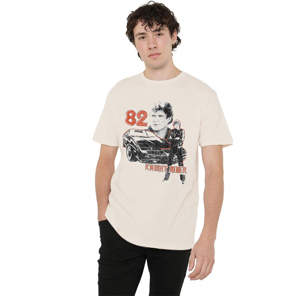 Natural - Lifestyle - Knight Rider Unisex Adult ´82 Ringspun Cotton T-Shirt