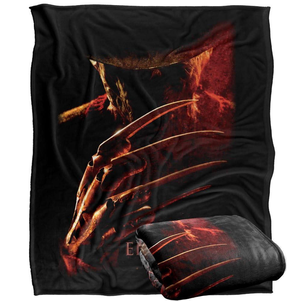 Multicoloured - Side - A Nightmare On Elm Street Fleece Freddy Krueger Blanket
