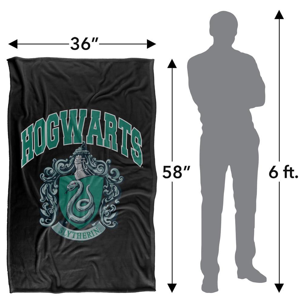 Multicoloured - Lifestyle - Harry Potter Slytherin Crest Throw