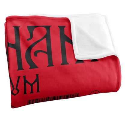 Multicoloured - Back - Batman Arkham Asylum Silky Graphic Print Throw