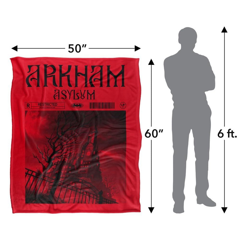 Multicoloured - Lifestyle - Batman Arkham Asylum Silky Graphic Print Throw