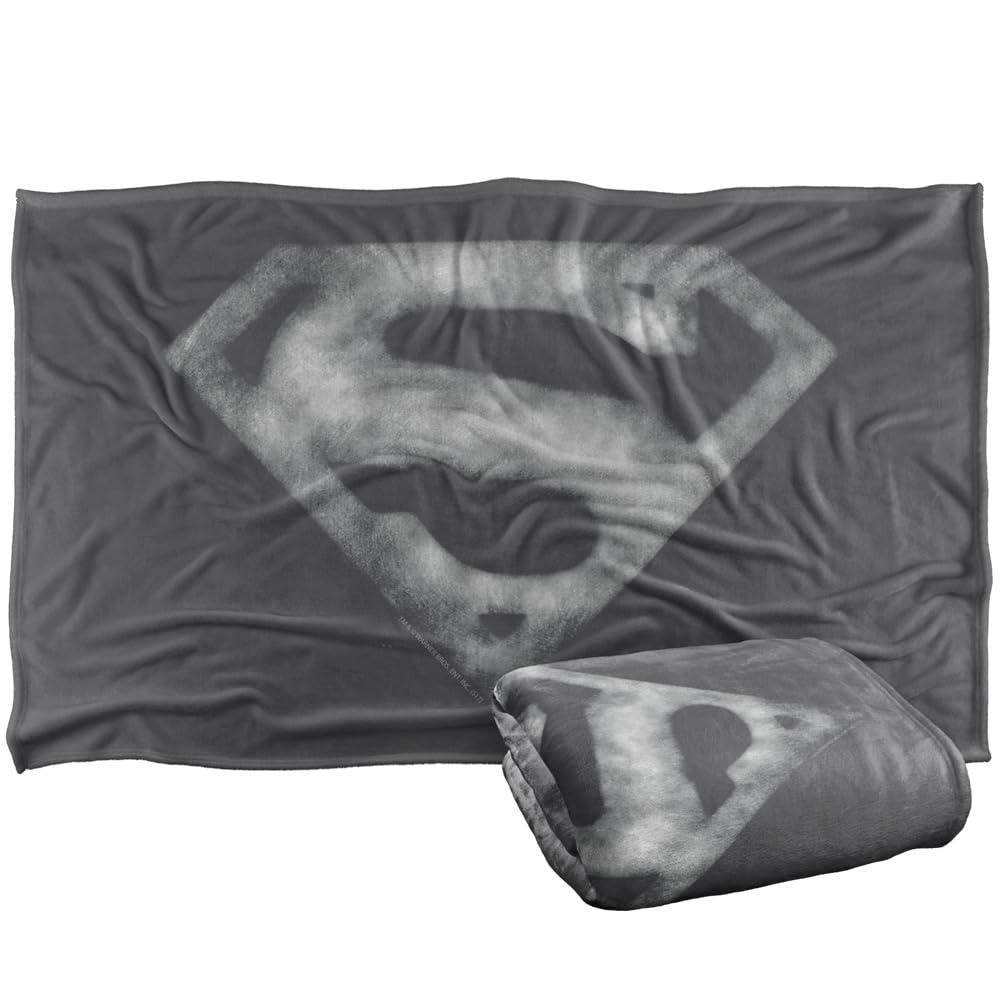Multicoloured - Side - Superman Fleece Distressed Logo Blanket