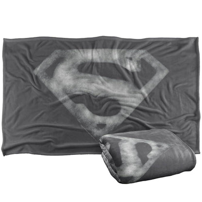Multicoloured - Side - Superman Fleece Distressed Logo Blanket