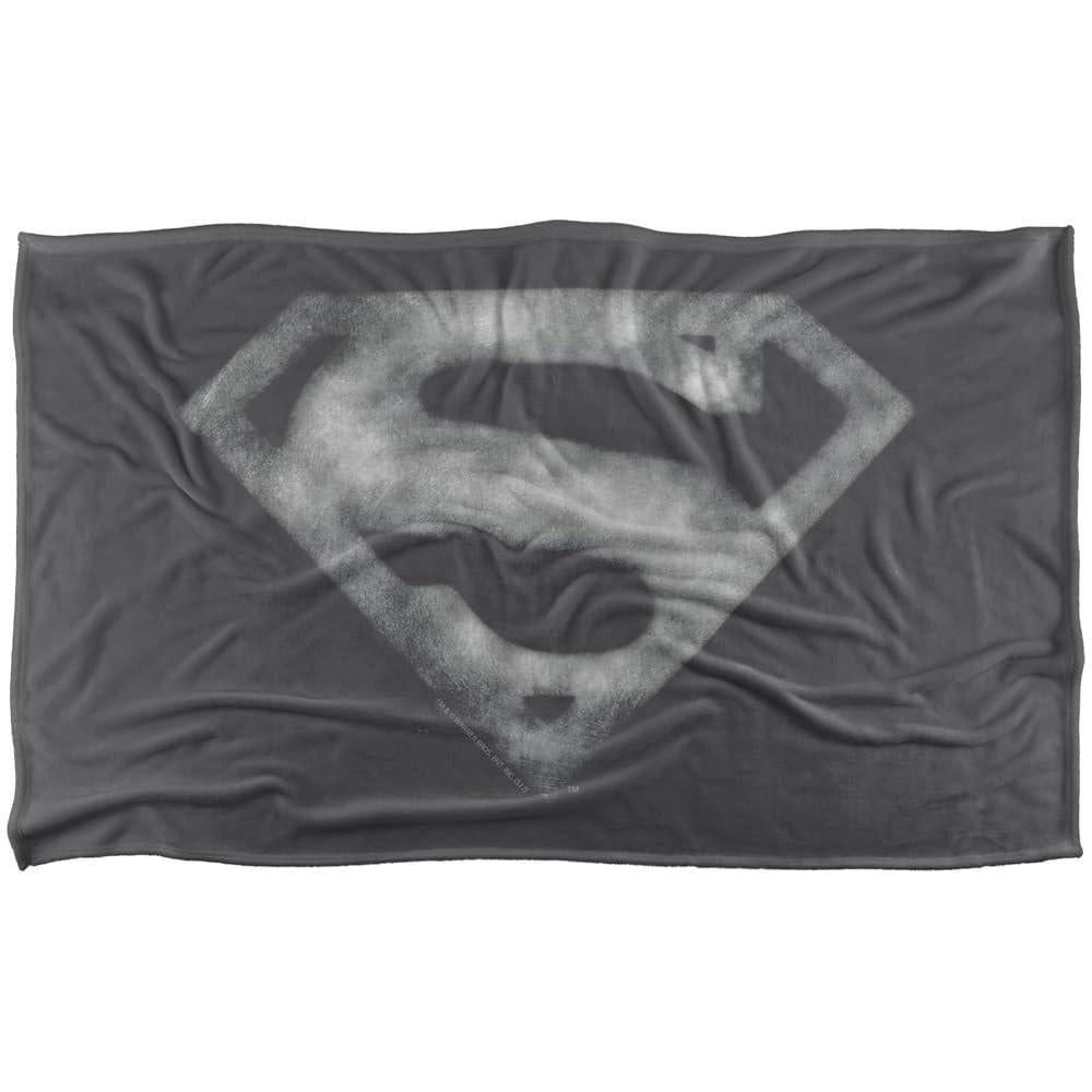 Multicoloured - Front - Superman Fleece Distressed Logo Blanket