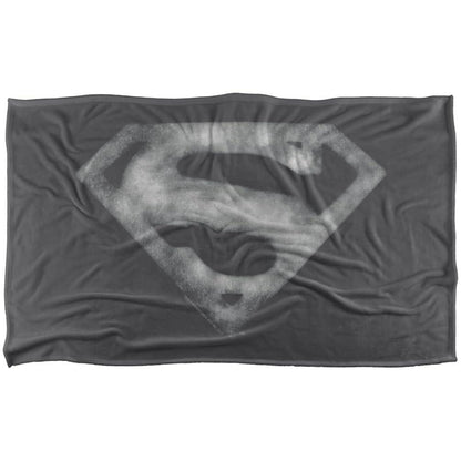 Multicoloured - Front - Superman Fleece Distressed Logo Blanket