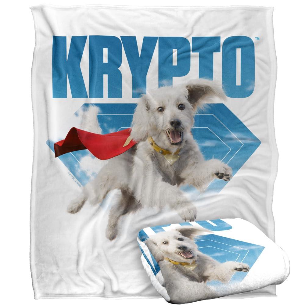 Multicoloured - Side - Superman Soft Jump Krypto Blanket