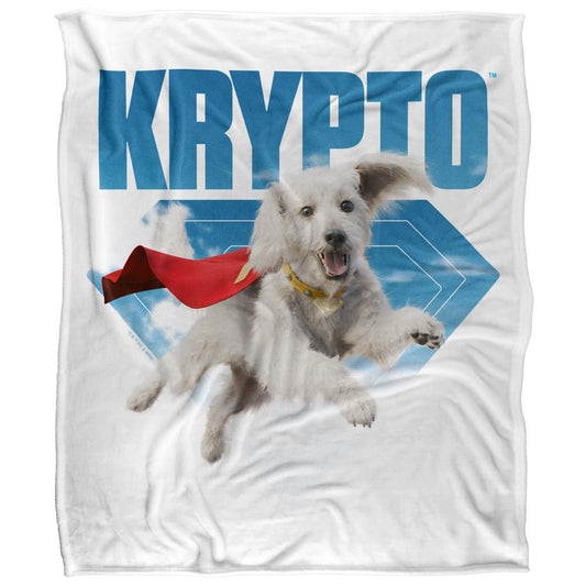 Multicoloured - Front - Superman Soft Jump Krypto Blanket