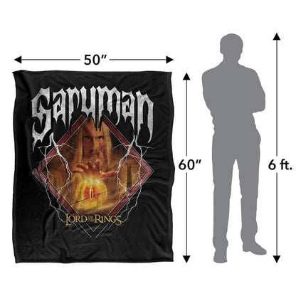 Multicoloured - Lifestyle - The Lord Of The Rings Graphic Print Saruman Blanket