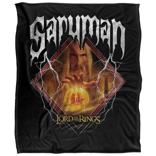 Multicoloured - Front - The Lord Of The Rings Graphic Print Saruman Blanket