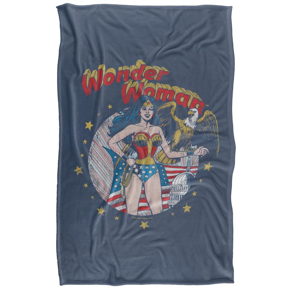 Multicoloured - Front - Wonder Woman Justice League Blanket