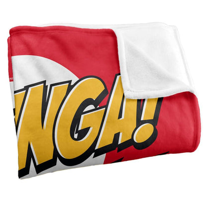 Multicoloured - Back - Big Bang Theory Bazinga! Soft Throw