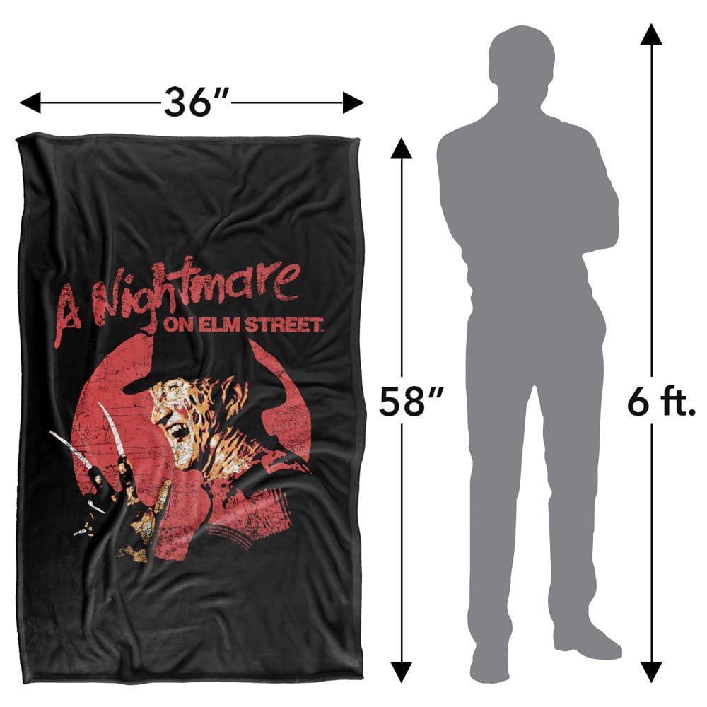 Multicoloured - Lifestyle - Nightmare On Elm Street Silky Circle Freddy Krueger Throw