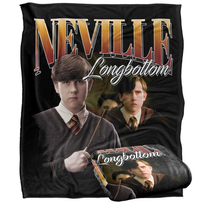 Multicoloured - Side - Harry Potter Silky Neville Longbottom Throw