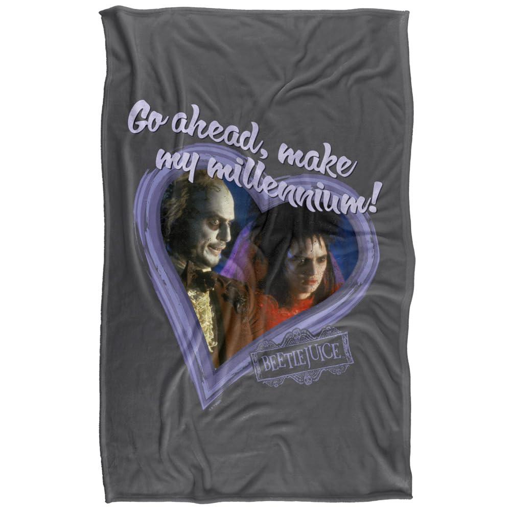 Multicoloured - Front - Beetlejuice Make My Millennium Heart Frame Valentine Blanket