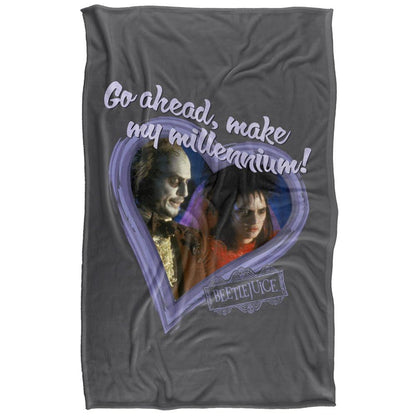 Multicoloured - Front - Beetlejuice Make My Millennium Heart Frame Valentine Blanket