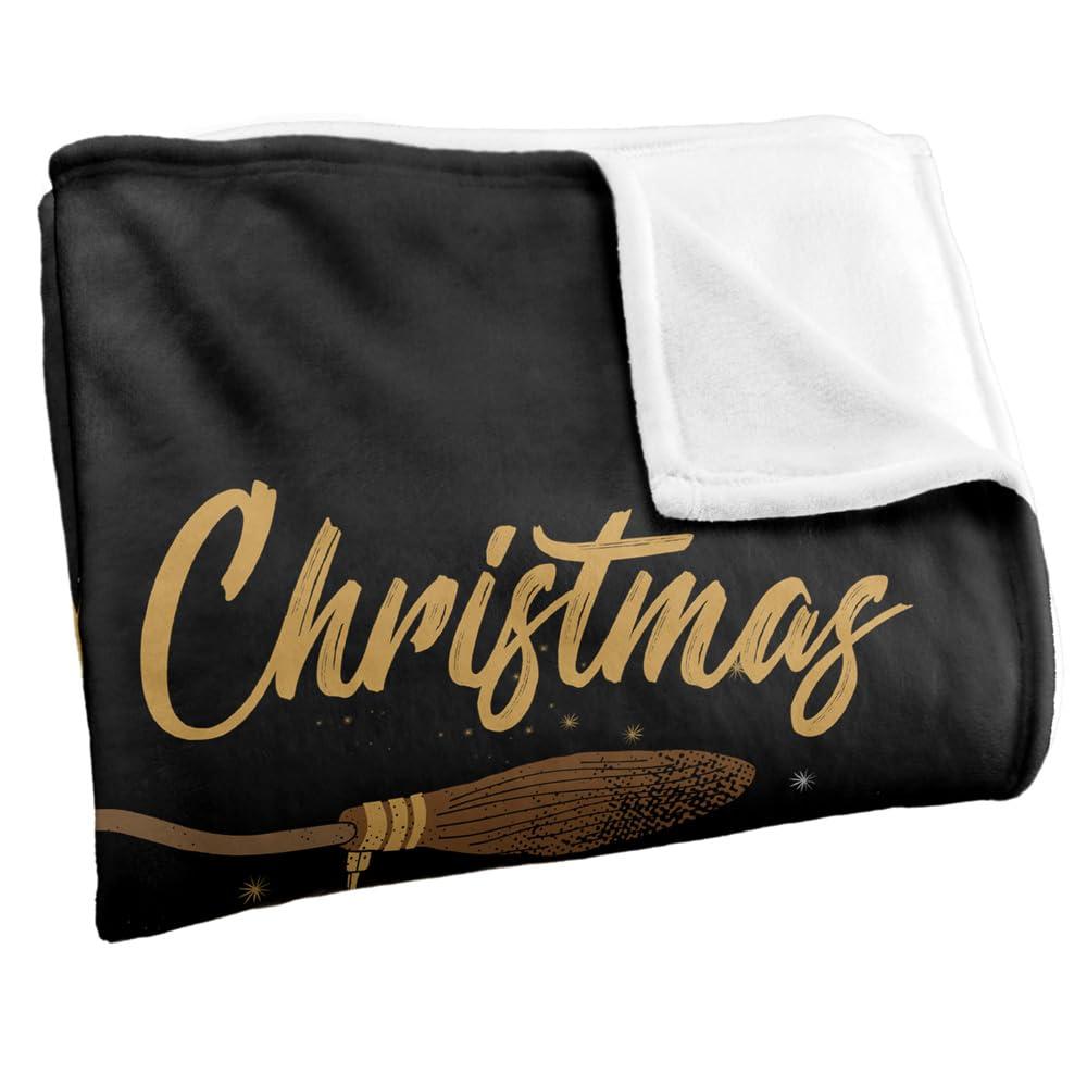 Multicoloured - Back - Harry Potter Unisex Adult Merry Christmas From Hogwarts Throw