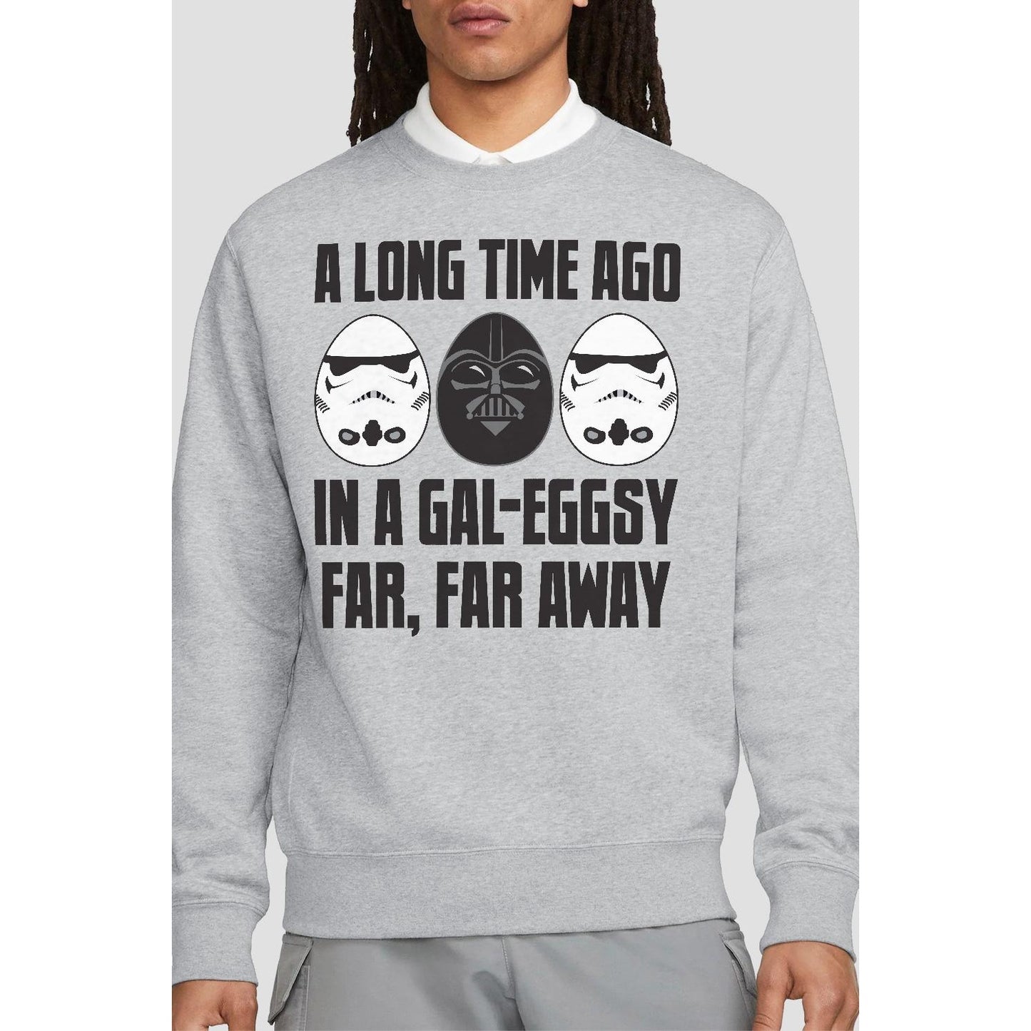 Sport Heather - Back - Star Wars Unisex Adult GalEggsy Far, Far Away Sweatshirt