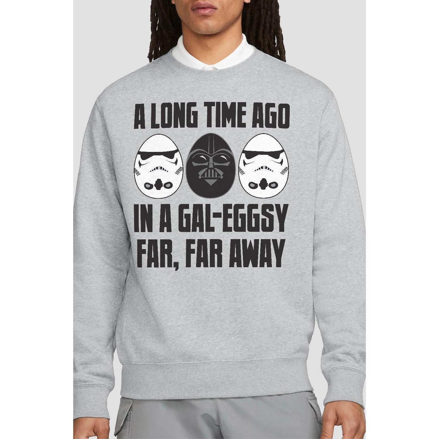 Sport Heather - Back - Star Wars Unisex Adult GalEggsy Far, Far Away Sweatshirt