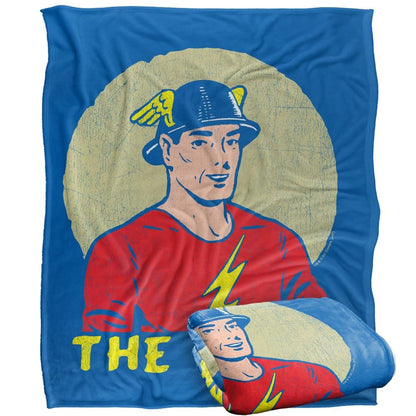 Multicoloured Faded - Back - The Flash Soft Circle Blanket