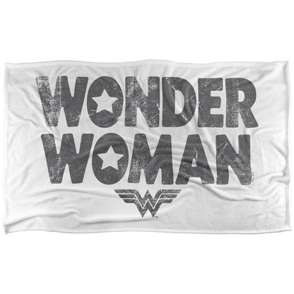 Multicoloured - Front - Wonder Woman Star Logo Blanket