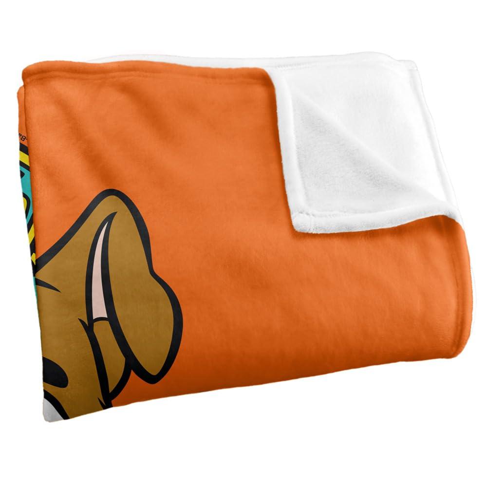 Multicoloured - Side - Scooby Doo Face Scooby Doo Throw
